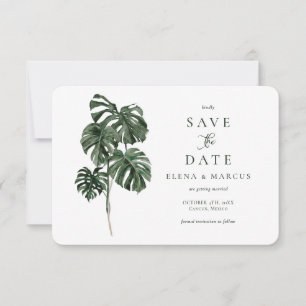 Save The Date Monstère Tropicale Enregistrer La Date