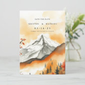 Save The Date Montagne numérique Boho (Debout devant)