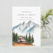Save The Date Montagne numérique classique (Debout devant)