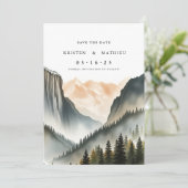 Save The Date Montagne numérique romantique (Debout devant)