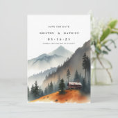 Save The Date Montagne numérique simple (Debout devant)