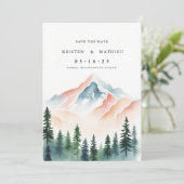 Save The Date Montagne simple (Debout devant)