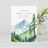 Save The Date Montagne simple modifiable (Debout devant)