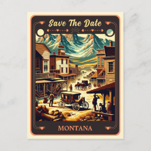 Save the date Montana Invitation Briefkaart