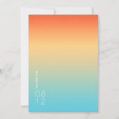 Save The Date Mood Gradient Mariage Ciel tropical ID741 (Devant)