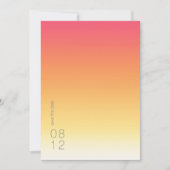 Save The Date Mood Gradient Mariage Hot Summer ID741 (Devant)