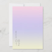 Save The Date Mood Gradient Mariage Pastel Dawn ID741 (Devant)