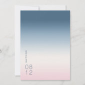 Save The Date Mood Gradient Mariage Prussian Sky ID741 (Devant)