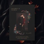 Save The Date Moody Dark Elegant Romantic Fall Mariage photo<br><div class="desc">The Moody Dark Elegant Romantic Fall Photo Wedding Save the Date : ce design étonnant combine des tons riches et profonds avec une touche élégante, capturant parfaitement le romantisme de votre prochain mariage. Doté d'une palette foncée sophistiquée et d'accents de chute romantiques, cette sauvegarde de la date présente magnifiquement votre...</div>