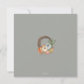 Save The Date Moody Grey Rustic Mariage de automne Enregistrer L (Dos)