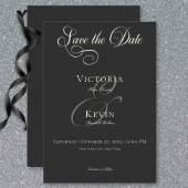 Save The Date Moody sombre Moody Victorian Moon & Sun Mariage