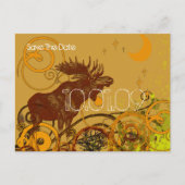 Save the Date -  Moose Aankondigingskaart (Voorkant)