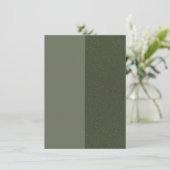 Save The Date Moss Green Dual-Tone Enregistrer la date - Personn (Debout devant)