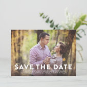 SAVE THE DATE MOTIF | ANNONCE DE MISE EN GARDE (Debout devant)
