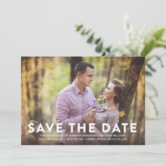 SAVE THE DATE MOTIF | ANNONCE DE MISE EN GARDE (Debout devant)