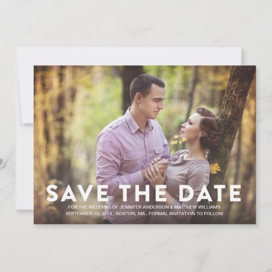 SAVE THE DATE MOTIF | ANNONCE DE SAUVER LA DATE (Devant)