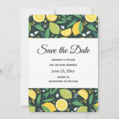 Save The Date Motif de Fruits de citron jaune et de citron vert (Devant)