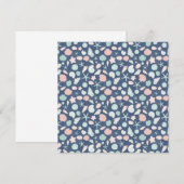 Save The Date motif des coquillages (Devant / Derrière)