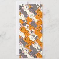 Motif en diagonale du chat noir blanc gingembre