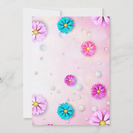 Save The Date Motif Fleurs 7 (Devant)