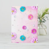 Save The Date Motif Fleurs 7 (Debout devant)