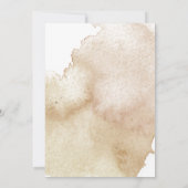 Save The Date Motif floral aquarelle aux tons automnaux rustique (Dos)