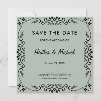 Save The Date Motif floral enregistrer la date du mariage
