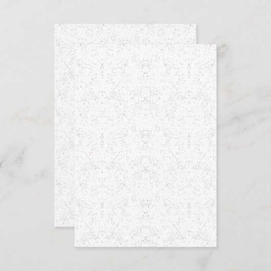 Save The Date Motif Floral Monochrome - Art Élégant Et Sans Couc (Devant / Derrière)