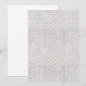 Save The Date Motif géométrique beige islamique (Devant / Derrière)