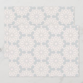 Save The Date Motif géométrique islamique (Devant / Derrière)