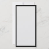 Save The Date Motif sans couleur foncée avec papillons bleus Mor (Dos)