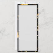 Save The Date Motif sans couture avec étoiles d'or (Dos)