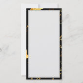 Save The Date Motif sans couture avec étoiles d'or (Dos)