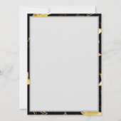 Save The Date Motif sans couture avec étoiles d'or (Dos)