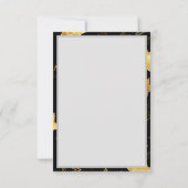 Save The Date Motif sans couture avec étoiles d'or (Dos)