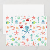 Save The Date motif Sea World (Devant / Derrière)