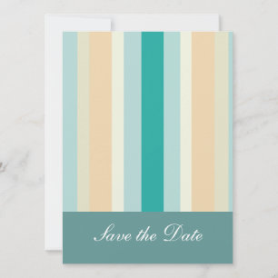 Save The Date Motif Seashore Stripes