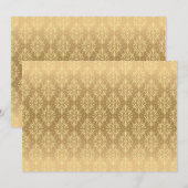 Save The Date Motif Vintage de luxe 2 (Devant / Derrière)