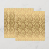 Save The Date Motif Vintage de luxe 2 (Devant / Derrière)