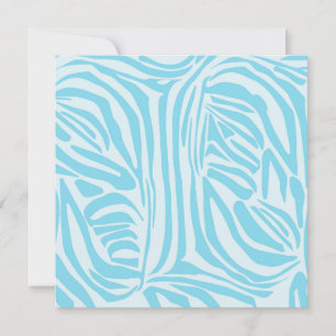 Save The Date Motif Zèbre Bleu