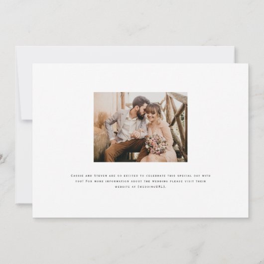 Save The Date Moustache & lèvres Mariage risqué Enregistrer la d (Dos)