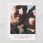Save The Date Multi 4 photos Collage Simple Élégant Mariage (Dos)