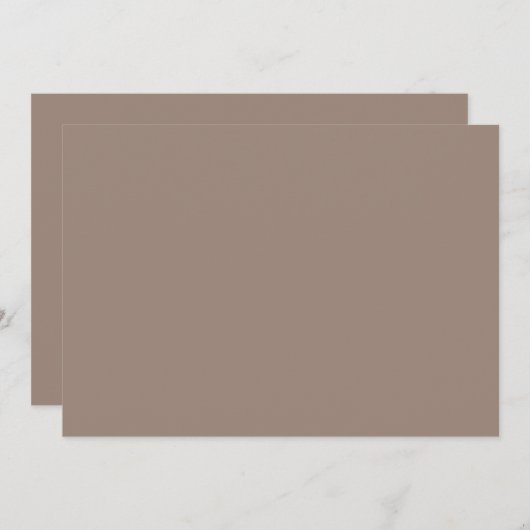 Save The Date mur marron avec (Devant / Derrière)