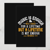 Save The Date Music Is Enough For A Lifetime (Devant / Derrière)