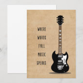 Save The Date Musique Art Où Les Mots Chute Musique Parle (Devant / Derrière)