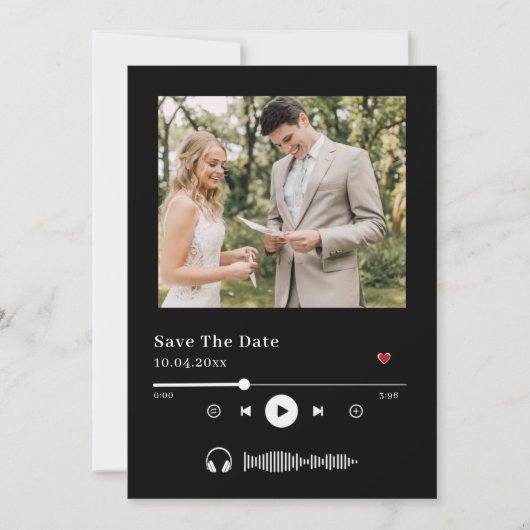 Save The Date Musique de couverture d'album unique minimale Enre (Devant)