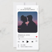 Save The Date Musique Player Unique Chanson Photo (Devant)