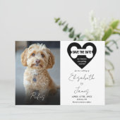 Save The Date My Humans Chien 2 Photos QR Code Mariage (Debout devant)