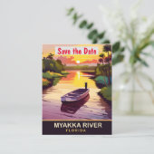 Save The Date Myakka River, Floride, Travel Postcard, (Debout devant)