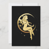 Save The Date Mystical Black Gold Celestial Stars Mariage Enregi (Dos)